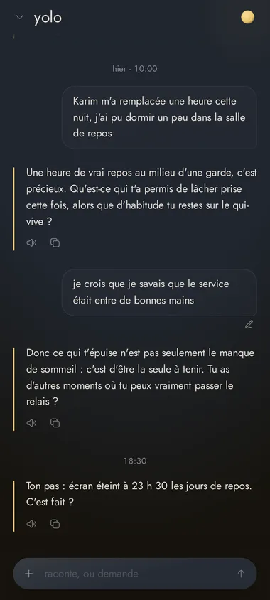 yolo, écran 1